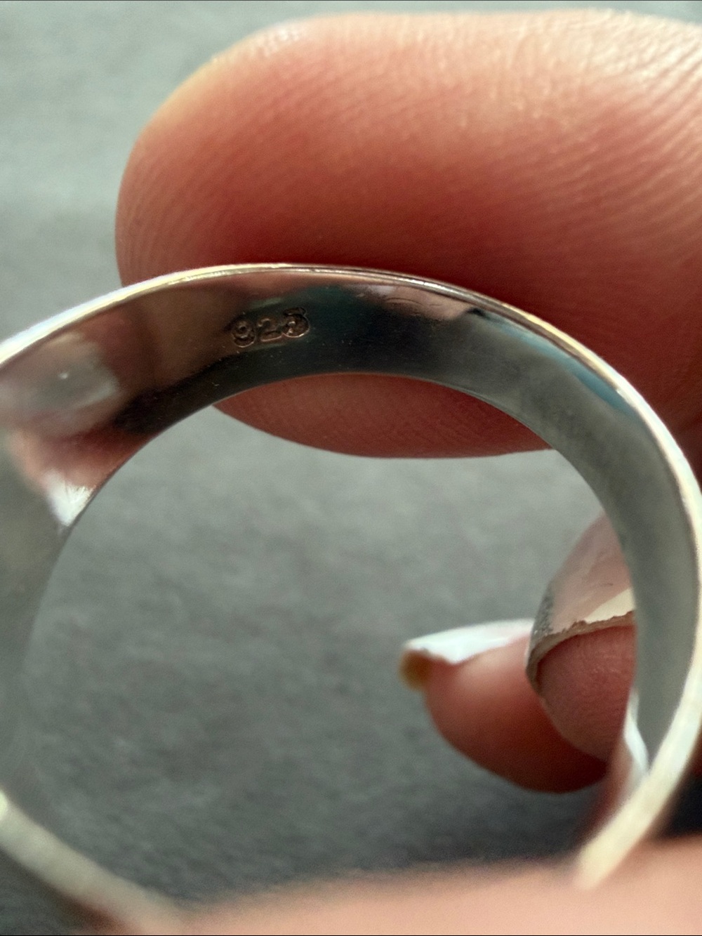 Silpada Silver Ring with Clear Square Stone - Picture 3 of 3